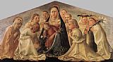 Fra Filippo Lippi Famous Paintings - Madonna of Humility (Trivulzio Madonna)
